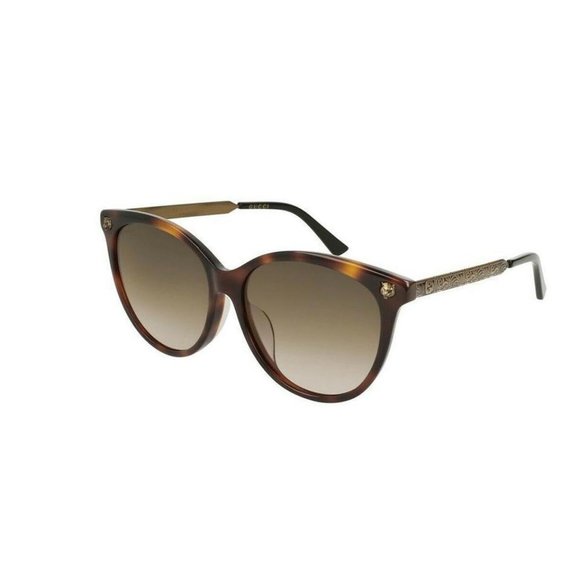 Gucci Round Style Brown Gradient Lens.